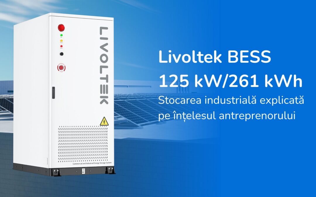 Livoltek BESS 25 kW/261 kWh. Stocarea industrială explicată pe înțelesul antreprenorului